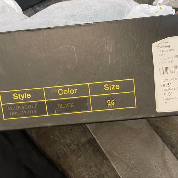 House of Harlow 1960 Revolve Ankle Booties Women’s Asher Zip Fringe Sz 9.5 Black - Picture 10 of 10